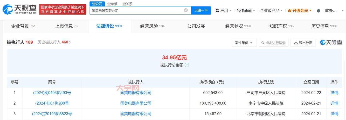 国美电器又摊上事了?被强制执行2.5亿!