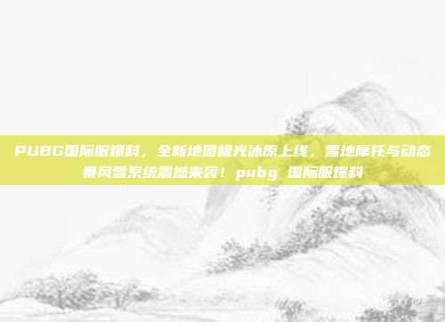 PUBG国际服爆料,全新地图极光冰原上线,雪地摩托与动态暴风雪系统震撼来袭!pubg 国际服爆料