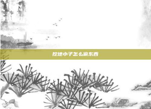 挖地小子怎么偷东西