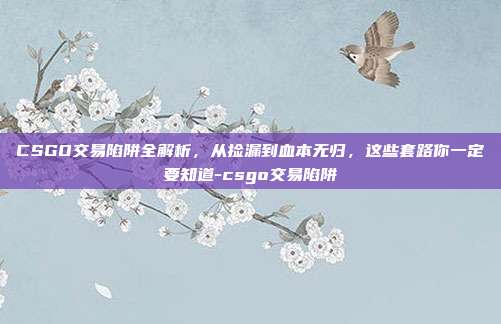 CSGO交易陷阱全解析,从捡漏到血本无归,这些套路你一定要知道-csgo交易陷阱