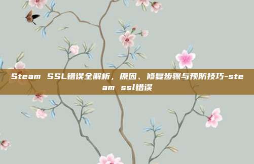 Steam SSL错误全解析，原因、修复步骤与预防技巧-steam ssl错误