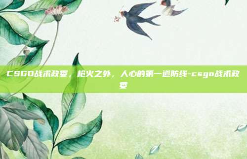 CSGO战术政委，枪火之外，人心的第一道防线-csgo战术政委