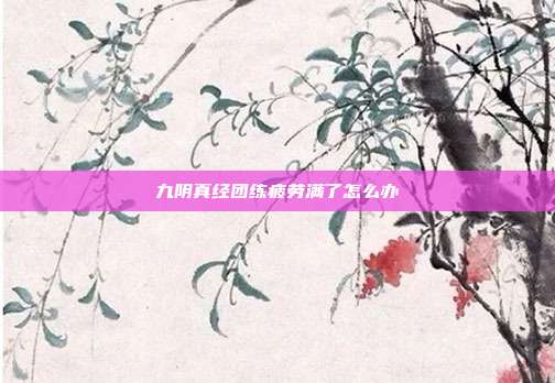 九阴真经团练疲劳满了怎么办
