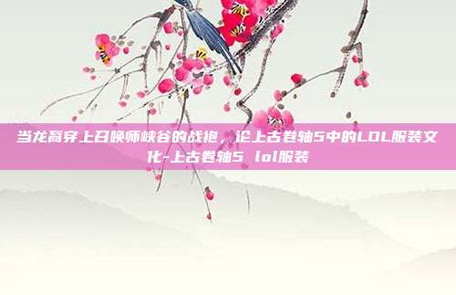 当龙裔穿上召唤师峡谷的战袍，论上古卷轴5中的LOL服装文化-上古卷轴5 lol服装