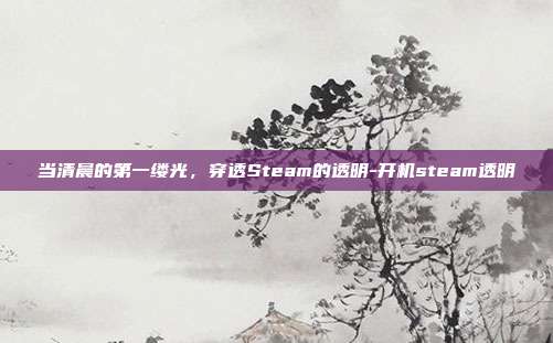 当清晨的第一缕光,穿透Steam的透明-开机steam透明