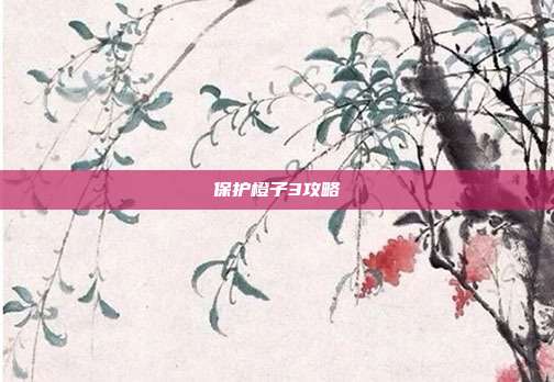 保护橙子3攻略