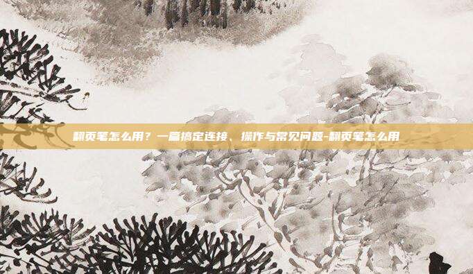 翻页笔怎么用？一篇搞定连接、操作与常见问题-翻页笔怎么用