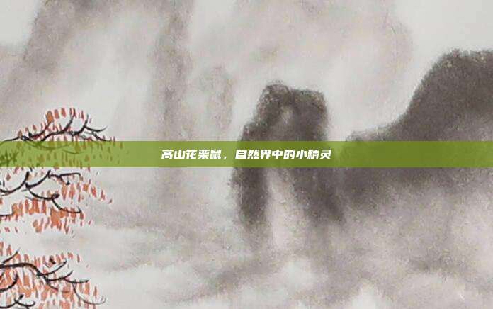 高山花栗鼠，自然界中的小精灵