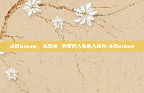注登Steam,从喜加一到赛博人生的入场券-注登steam
