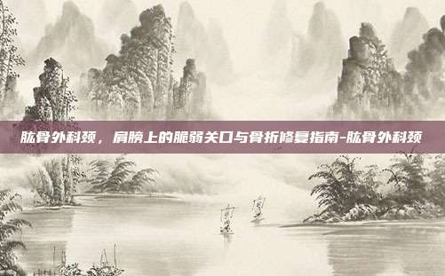 肱骨外科颈，肩膀上的脆弱关口与骨折修复指南-肱骨外科颈