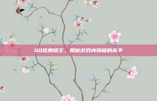 QQ炫舞隐王，揭秘游戏内隐藏的高手