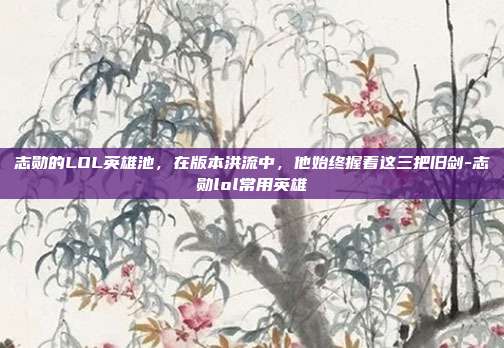 志勋的LOL英雄池，在版本洪流中，他始终握着这三把旧剑-志勋lol常用英雄