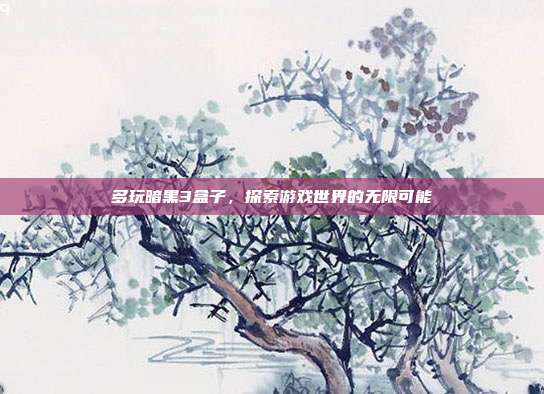 多玩暗黑3盒子,探索游戏世界的无限可能