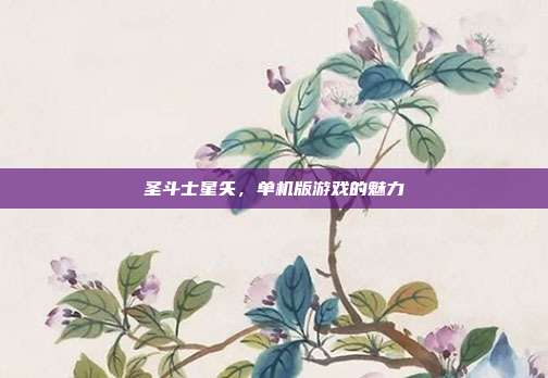 圣斗士星矢，单机版游戏的魅力