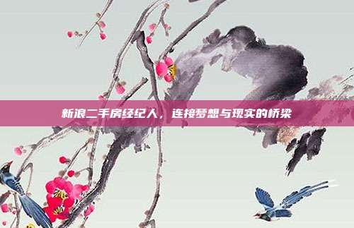新浪二手房经纪人，连接梦想与现实的桥梁