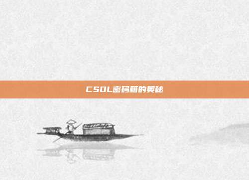 CSOL密码箱的奥秘