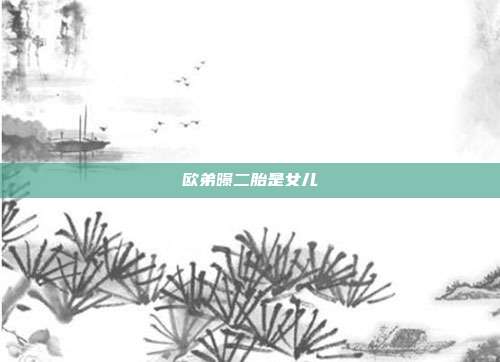 欧弟曝二胎是女儿