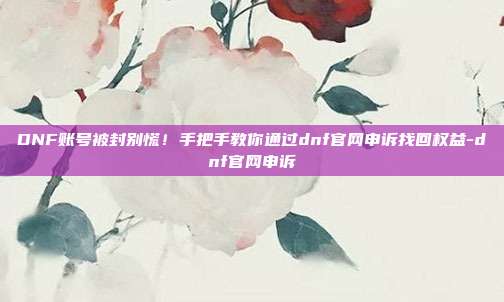 DNF账号被封别慌！手把手教你通过dnf官网申诉找回权益-dnf官网申诉