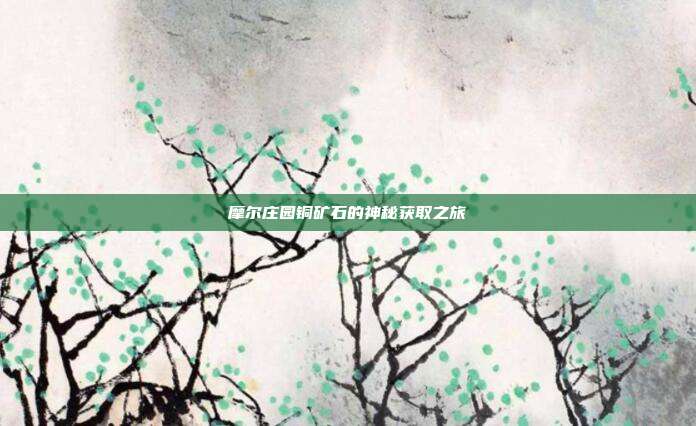 摩尔庄园铜矿石的神秘获取之旅