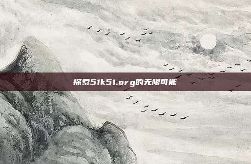 探索51k51.org的无限可能