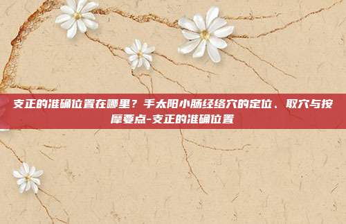 支正的准确位置在哪里？手太阳小肠经络穴的定位、取穴与按摩要点-支正的准确位置