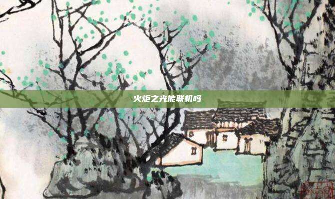 火炬之光能联机吗
