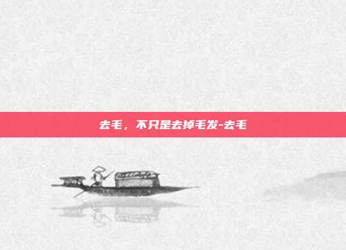 去毛，不只是去掉毛发-去毛