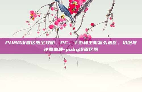 PUBG设置区服全攻略,PC、手游和主机怎么选区、切服与注意事项-pubg设置区服