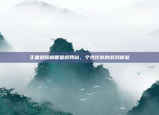 王者荣耀麻匪壁纸网站,个性化你的游戏体验