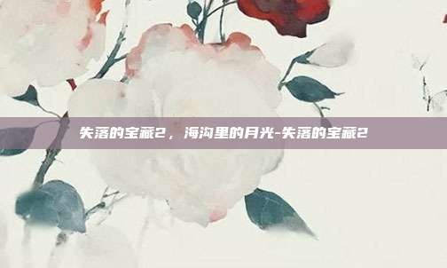 失落的宝藏2,海沟里的月光-失落的宝藏2