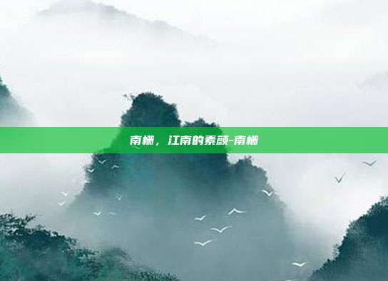 南栅,江南的素颜-南栅