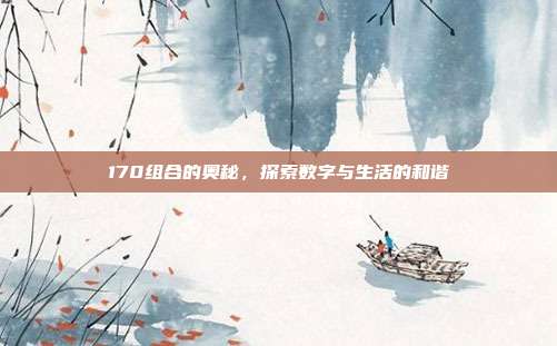 170组合的奥秘，探索数字与生活的和谐