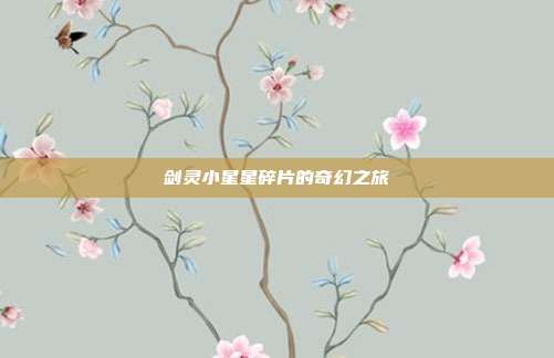 剑灵小星星碎片的奇幻之旅