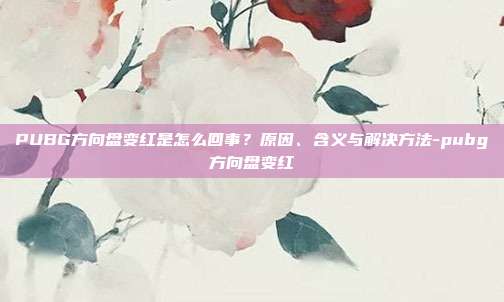 PUBG方向盘变红是怎么回事？原因、含义与解决方法-pubg方向盘变红