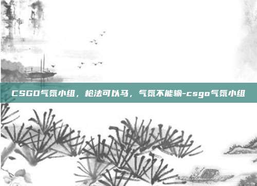 CSGO气氛小组,枪法可以马,气氛不能输-csgo气氛小组