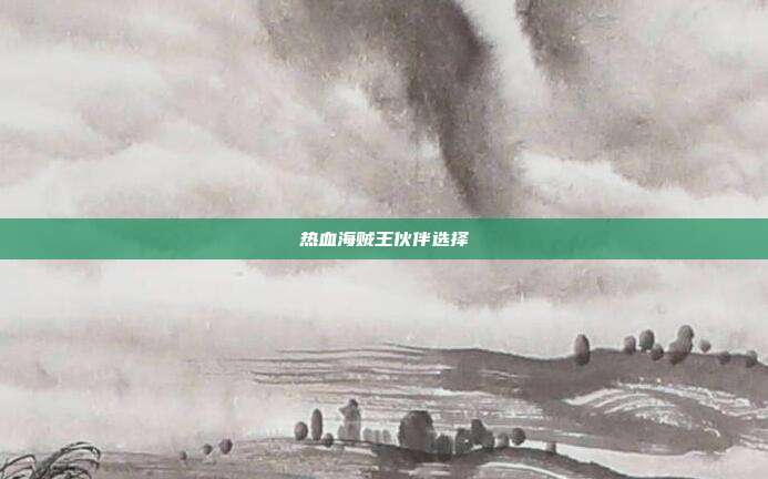 热血海贼王伙伴选择