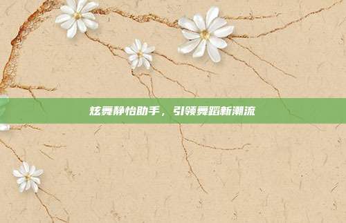 炫舞静怡助手,引领舞蹈新潮流