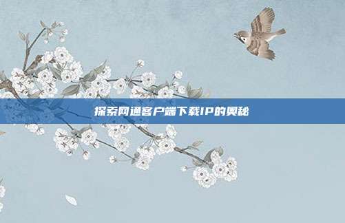探索网通客户端下载IP的奥秘