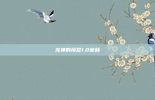 龙神的愤怒1.0密码