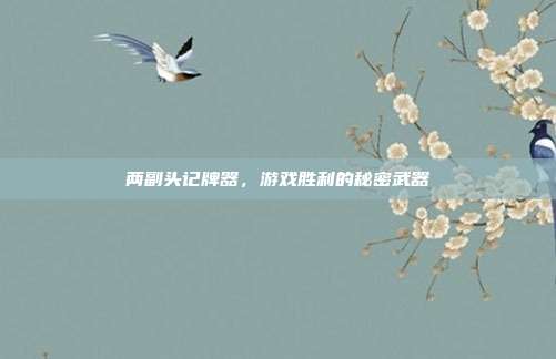 两副头记牌器，游戏胜利的秘密武器