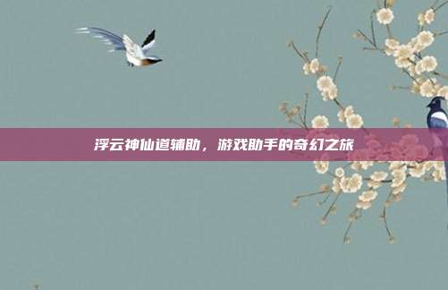 浮云神仙道辅助,游戏助手的奇幻之旅