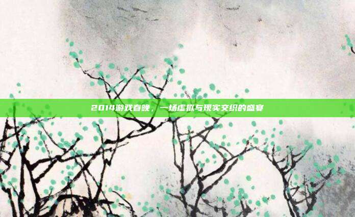 2014游戏春晚,一场虚拟与现实交织的盛宴