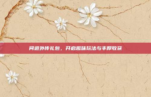 问道外传礼包,开启趣味玩法与丰厚收获