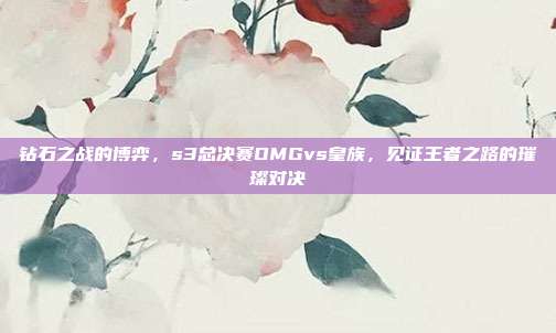 钻石之战的博弈，s3总决赛OMGvs皇族，见证王者之路的璀璨对决