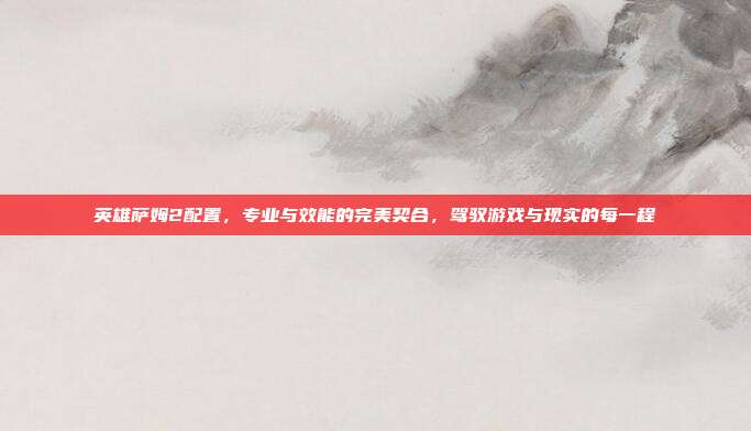 英雄萨姆2配置,专业与效能的完美契合,驾驭游戏与现实的每一程