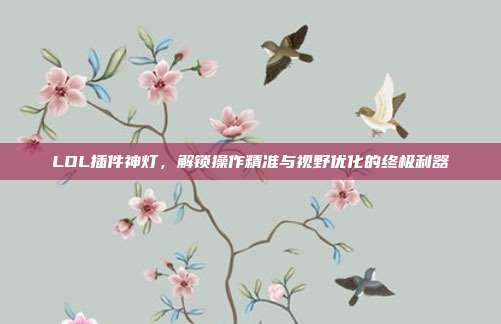 LOL插件神灯,解锁操作精准与视野优化的终极利器