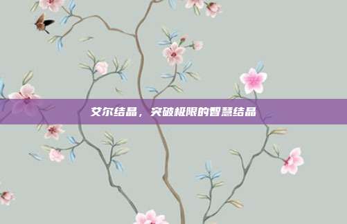 艾尔结晶，突破极限的智慧结晶