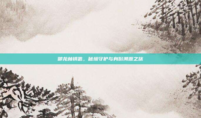御龙林钥匙，秘境守护与身份溯源之旅