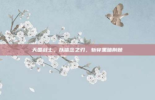 天国战士,以信念之刃,斩穿黑暗荆棘
