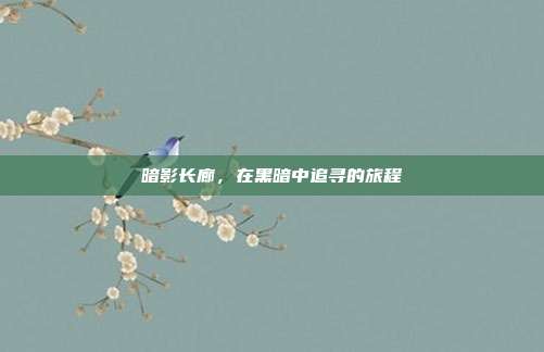 暗影长廊,在黑暗中追寻的旅程